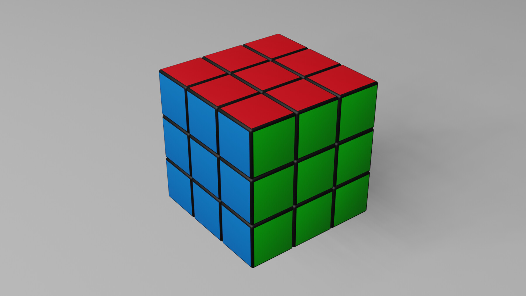 Rubik's Cube coloré